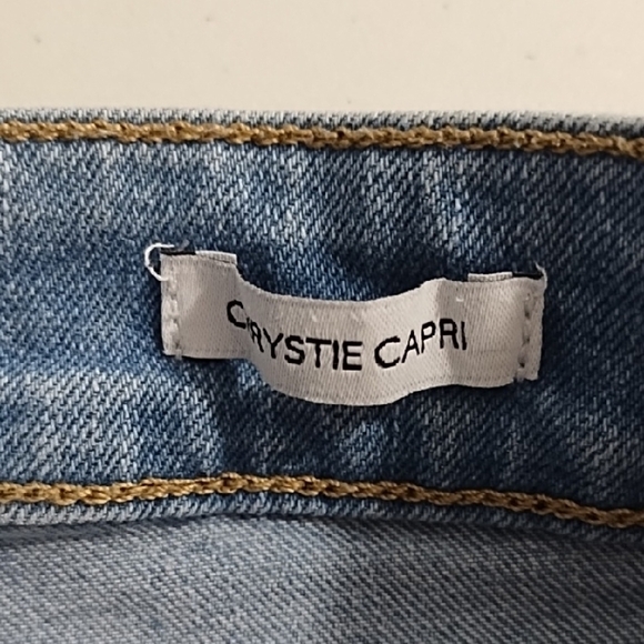 Nine West Blue Cropped Chrystie Light Blue Denim Stretch Jeans - Picture 7 of 12